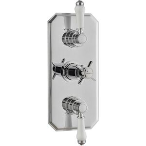 CLIFTON SHOWER ACCESSORIES Concealed Triple Thermostatic Shower Mixer Valve With Two Way Diverter (aqua)