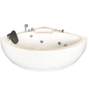 Simba White whirlpool tub 135 x 135 cm for 2 people - Dubai