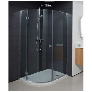 Design Plus Single Door Quadrant Shower Enclosure - 1200mm x 800mm - Silver - Silver - Crosswater