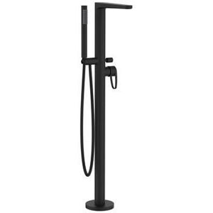 Crosswater Lazo Bath Shower Mixer Tap Floor Standing Matt Black LA416FM - Matt Black