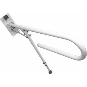 Croydex - White Foldaway Hand Rails with Drop Down Leg