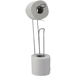 Croydex - Wall Mounted Toilet Roll Holder Loo Roll Storage Chrome 4 Roll QM265241