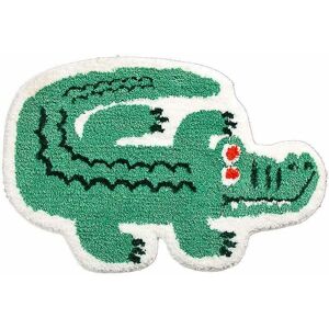 PESCE Cute Soft Small Crocodile Shaped Mat for Bathroom,Showroom Bathmat,Non-Slip Bath Rugs,Play Carpet Area Rug for Kids,Photography Props