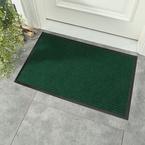 LANGRAY Doormat Tailorable Mat Double Stripe pvc Floormat Waterproof Non-slip Mat for Stair/Corridor/Balconie/Bathroom/Bedroom/Living room - 40 60cm Green