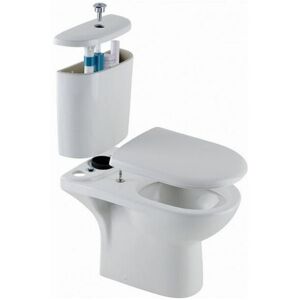 Eastbrook - Kompact Close Coupled Toilet With Push Button Cistern And Soft Close Seat - White - 99.016 - White