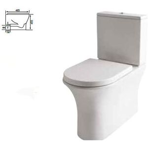 Eastbrook - Northall High Level Back To Wall Pan