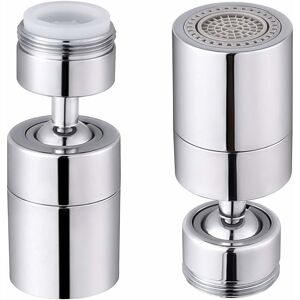 Faucet Aerator 360～ Swivel 2 Modes Adjustable Bathroom Kitchen Faucet Accessory - 24mm Male Thread GROOFOO