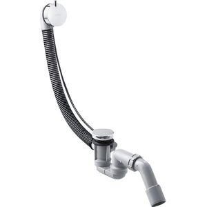 Flexaplus s Complete set waste and overflow set for standard bathtubs, Chrome (58150000) - Hansgrohe