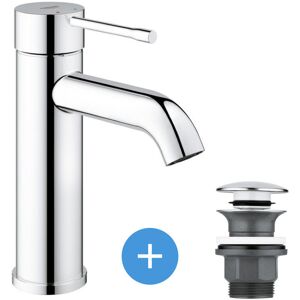 Essence - washbasin mixer set size s + click clack waste for washbasin with overflow (23590001-CLICCLAC) - Grohe