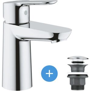 Grohe - Single lever basin mixer set size s + clic clac basin drain with overflow (MitigatorS1-CLICCLAC)