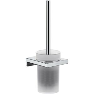 AddStoris Wall Mounted Toilet Brush Holder Chrome Modern - 41752000 - Silver - Hansgrohe