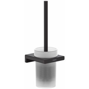 AddStoris Wall Mounted Toilet Brush Holder Matt Black - 41752670 - Black - Hansgrohe