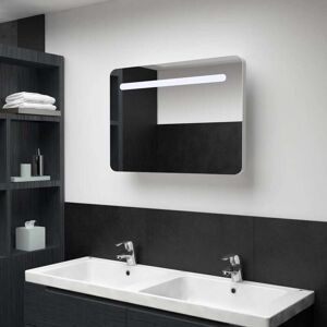 Led Bathroom Mirror Cabinet 80x11x55 cm VD25417 - Hommoo