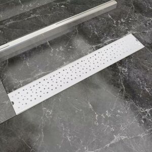 Linear Shower Drain Bubble 730x140 mm Stainless Steel - Hommoo