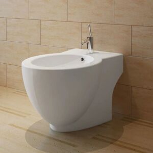 Hommoo - Round Bidet Stand White High-quality Ceramic VD03664