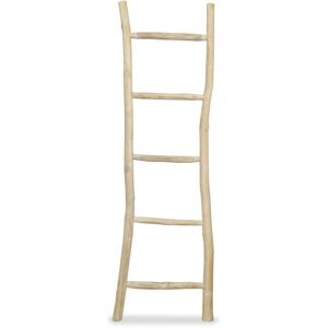 Towel Ladder with 5 Rungs Teak 45x150 cm Natural VD10661 - Hommoo