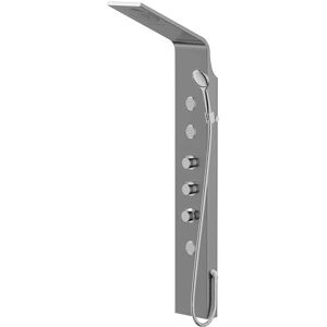 Wholesale Domestic Hydra Matt Stainless Steel Thermostatic Shower Panel - Silver