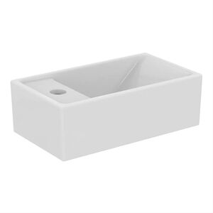 I.Life s Vessel Washbasin 370mm Wide Left Hand - 1 Hap Hole - Ideal Standard