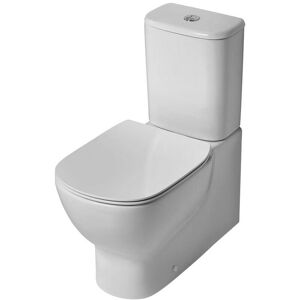 Tesi Back to Wall Close Coupled Toilet with 6/4 Litre Cistern - Slim Soft Close Seat - Ideal Standard