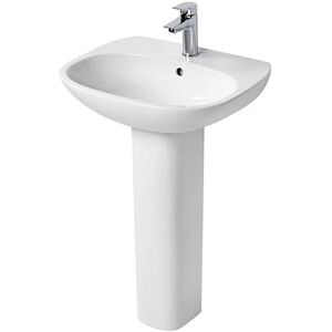 Ideal Standard Tesi Basin and Full Pedestal 600mm Wide 1 Tap Hole