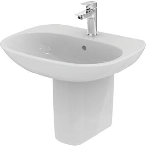 Ideal Standard - Tesi Basin and Semi Pedestal 500mm Wide 1 Tap Hole