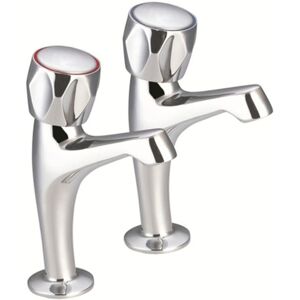 Just Taps Plus - jtp Astra High Rise Kitchen Sink Taps Pair - Chrome