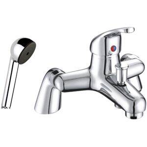 Just Taps Plus - jtp xy Pillar Mounted Bath Shower Mixer Tap with Kit - Chrome