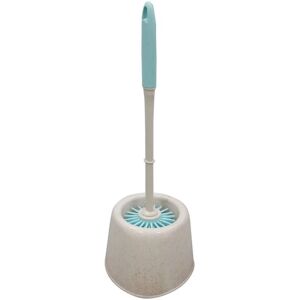 JVL Pro Clean Anti-Bacteria Rubber Toilet Brush and Holder, Blue, One Size