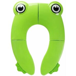 HOOPZI Kids Toilet Seat, Travel Foldable Toilet Trainer, Portable Travel Toilet Seat with Storage Bag and Toilet Seat Covers (Green)