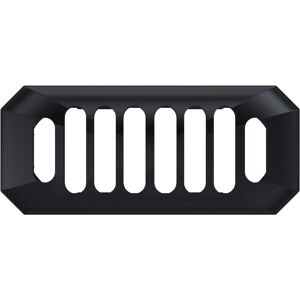 Balterley - Kinston Ceramic Accessories Traditional Grill Overflow Cover - 26mm x 50mm - Matt Black - Black