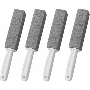 4 pcs Pumice Stone Cleaning Brush with Handle Cleaning Block Cleaner Toilet Brush wc for Kitchen / Grill / Bath / Toilet Bowel / Pool - Langray