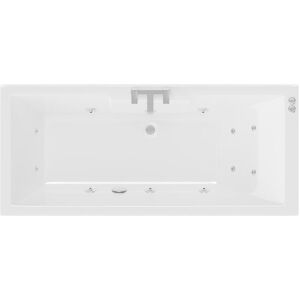 LEGEND BATHS Legend 1700mm x 700mm Left Hand 12 Jet Chrome V-Tec Single Ended Whirlpool Bath - White