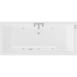 LEGEND BATHS Legend 1700mm x 700mm Left Hand 6 Jet Chrome V-Tec Single Ended Whirlpool Bath - White