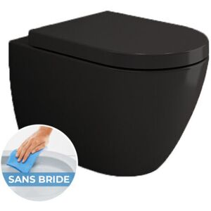 Livea - Bello Wall-hung rimless toilet, Black (1295-004)