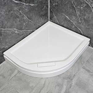 Duralite V2 1000 x 800 or 1200 x 900mm Left Hand Quadrant Shower Tray, 1000 x 800mm - Manhattan