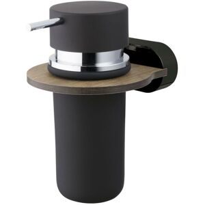 Bisk - Matte Black/Brown Liquid Soap Dispenser Tank Wall Mounted