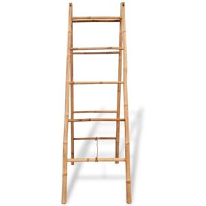 BERKFIELD HOME Mayfair Double Towel Ladder with 5 Rungs Bamboo 50x160 cm