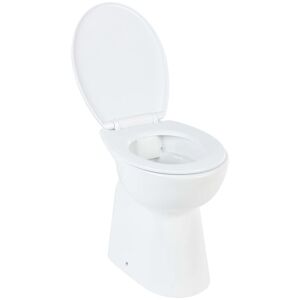 BERKFIELD HOME Mayfair High Rimless Toilet Soft Close 7 cm Higher Ceramic White
