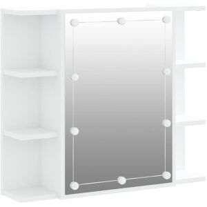 BERKFIELD HOME Mayfair Mirror Cabinet with led White 70x16.5x60 cm