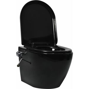 BERKFIELD HOME Mayfair Wall Hung Rimless Toilet with Bidet Function Ceramic Black