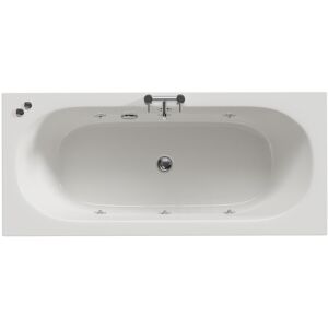 Metropole 1700mm x 750mm 6 Jet Chrome V-Tec Double Ended Whirlpool Bath - White - Wholesale Domestic