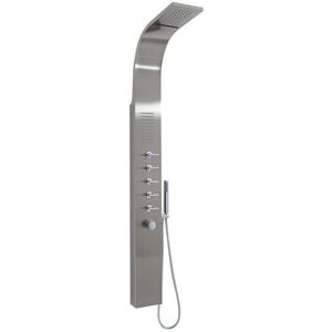 Milano Niagara - Modern Thermostatic Outdoor Shower Tower Panel with Rainfall Shower Head&44 Body Jets&44 Hand Shower Handset and Waterblade Function