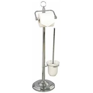 Miller - Classic Paper Roll Holder And Toilet Brush Set - Chrome - 5663CH - Chrome