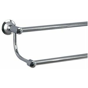 Metro Double Towel Rail - Chrome/Satin Chrome - 6327C-S - Chrome - Miller