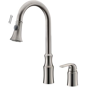 KROOS® Brushed nickel countertop sink mixer tap - Saona