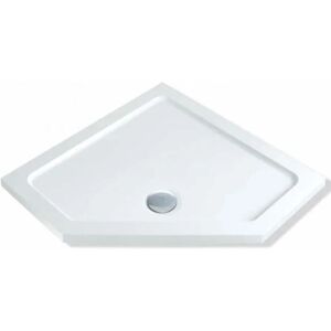 Elements Pentagonal Shower Tray with Waste 900mm x 900mm Flat Top - MX