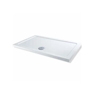 Elements Rectangular Shower Tray with Waste 800mm x 700mm Flat Top - MX