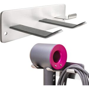 NORCKS Hair Dryer Holder, Wall Mounted Rack Compatible with All Hair Dryer, Space Organizer for Bathroom/Bedroom/Washroom/Barbershop, 304 Stainless