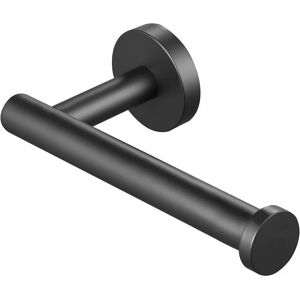 Toilet Paper Holder Wall Mounted with Screws 304 Stainless Steel Toilet Roll Holder Waterproof Towel rack for Bathroom (black) - Black - Norcks