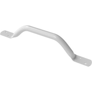 NymaPRO Flat End Steel Grab Rail 455mm Length - White - Nymas